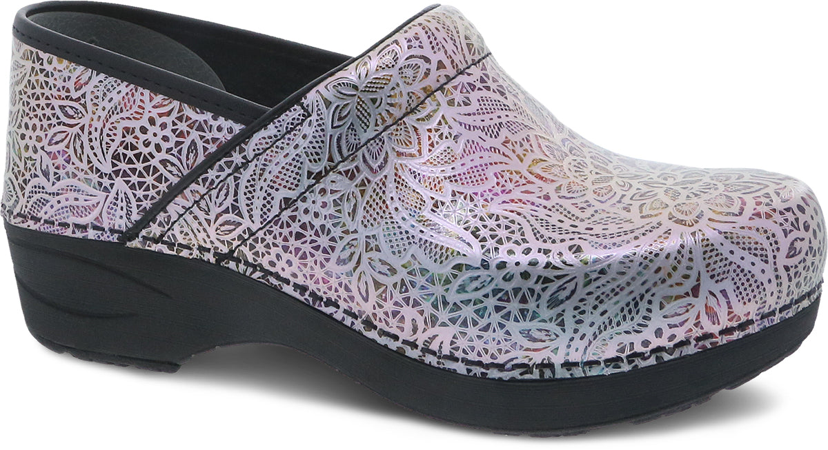 Dansko grey tooled hot sale patent leather