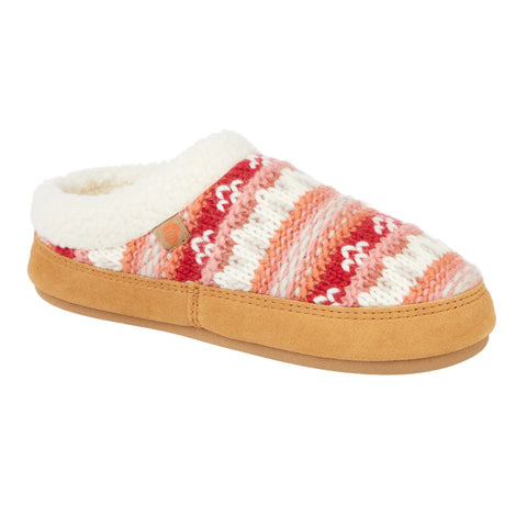Acorn Moc Slipper Donna - Pantofole Con Tacco In Pelle Scamosciata Pieghevole E Fodera In Pile - Suola Gomma Indoor/Outdoor - 3