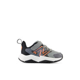 Rave Run v2 Bungee Lace with Top Strap - Slate Grey with Black and Tangerine Heat - Toddlers
