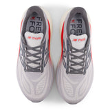 Fresh Foam X More v6 - Grey Matter with True Red and Castlerock - Men's