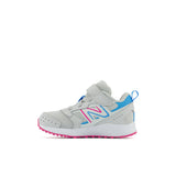 Fresh Foam 650 Bungee Lace with Top Strap - Summer Fog with Hi-Pink and Vibrant Sky - Kids