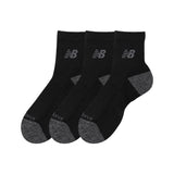 Active QTR Socks 6 Pack - Black