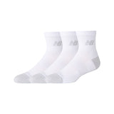 Active QTR Socks 6 Pack - White