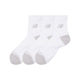 Active QTR Socks 6 Pack - White