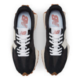 327 - Black with White and Mineral Red - Women's