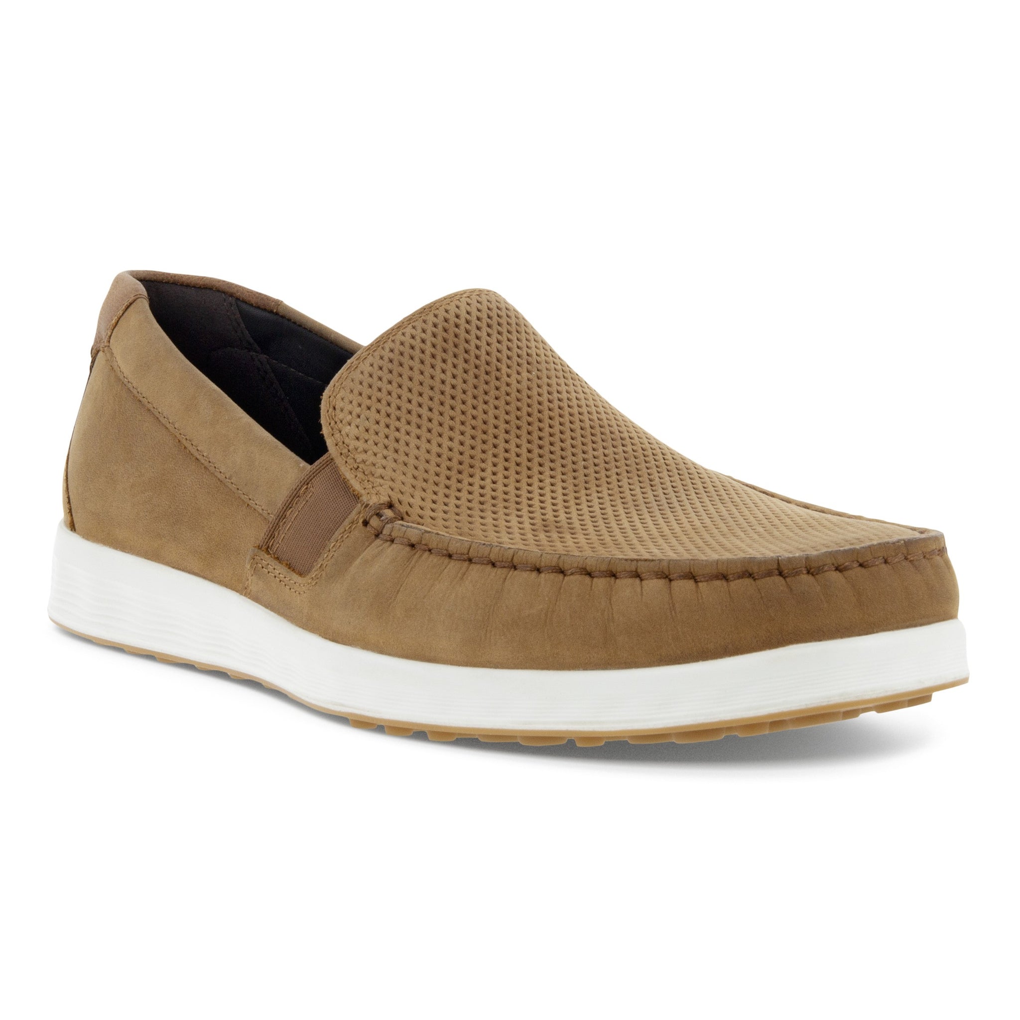 NEW ECCO men\'s s lite moccasin in warm grey/cognac Men main image 3