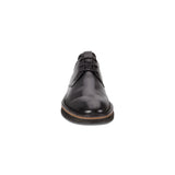 St.1 - Plaintoe Black Leather - Men's