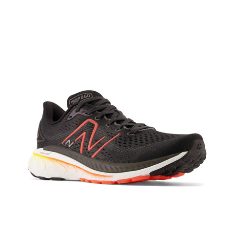 Fresh Foam X 860v13 - Black with Neon Dragonfly and Hot Marigold - Men's