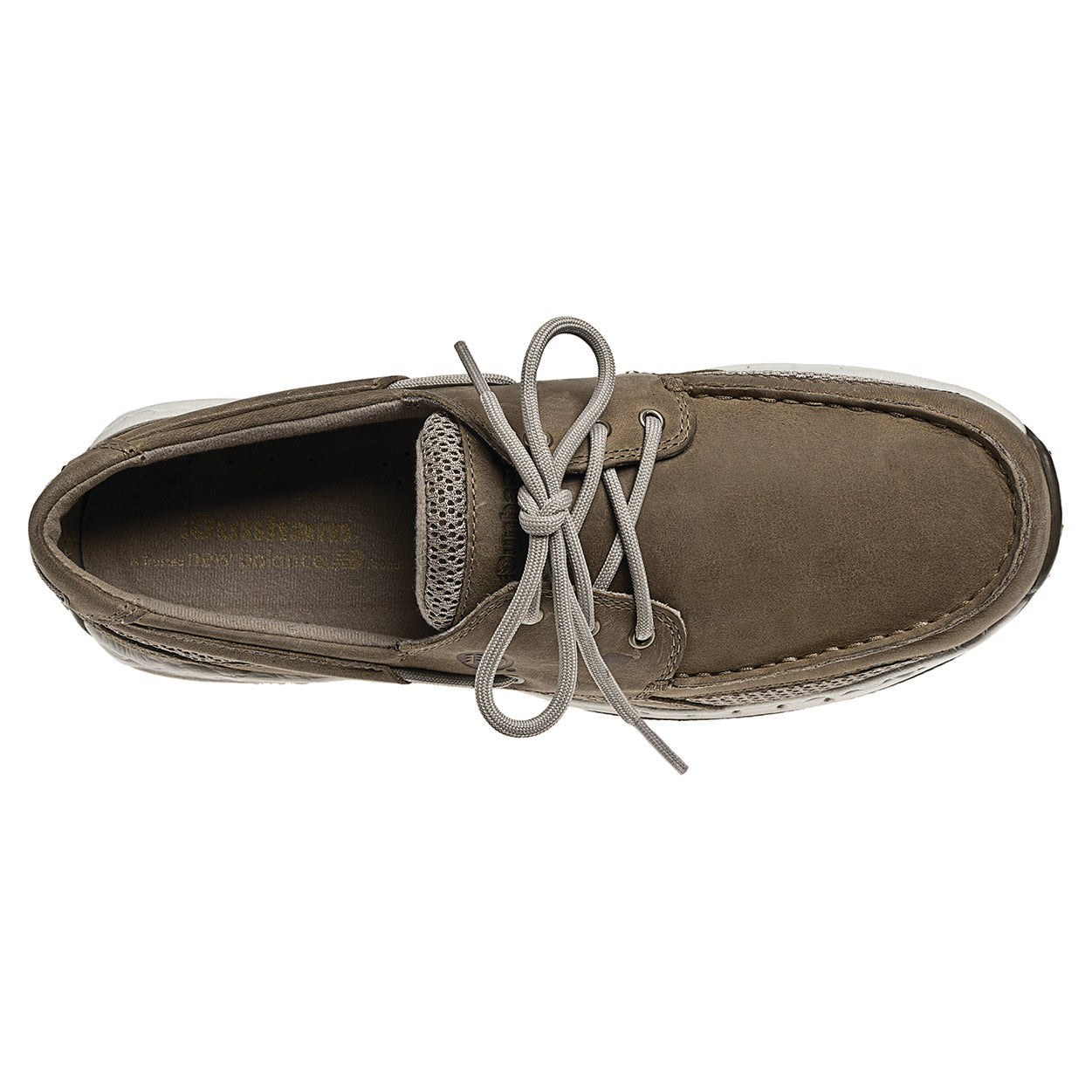 Mocassini da barca beige da uomo con laccetto passante Nautica Jeans