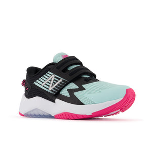 Rave Run - White Mint with Black and Alpha Pink - Kids